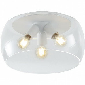 LED Plafondlamp - Plafondverlichting - Trion Valenti - E27 Fitting - Rond - Mat Wit - Aluminium
