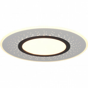 LED Plafondlamp - Plafondverlichting - Trion Virsa - 44W - Aanpasbare Kleur - Dimbaar - Afstandsbediening - Rond - Mat Nikkel - Aluminium