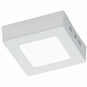 LED Plafondlamp - Plafondverlichting - Trion Zonin - 5W - Warm Wit 3000K - Vierkant - Mat Wit - Aluminium