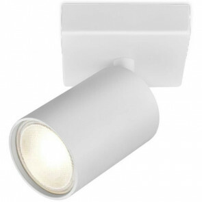 LED Plafondspot - Brinton Betin - GU10 Fitting - 1-lichts - Rond - Mat Wit - Kantelbaar - Aluminium - Philips - CorePro 827 36D - Dimbaar - 5W - Warm Wit 2700K