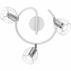 LED Plafondspot - Trion Eve - GU10 Fitting - 3-lichts - Rond - Mat Wit - Aluminium