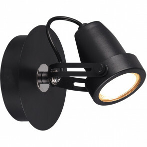 LED Plafondspot - Trion Guno - GU10 Fitting - 1-lichts - Rond - Mat Zwart - Aluminium