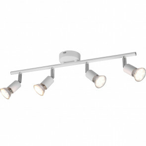 LED Plafondspot - Trion Pamo - GU10 Fitting - 4-lichts - Rond - Mat Wit - Aluminium