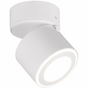 LED Plafondspot - Trion Tarus - 4W - Warm Wit 3000K - 1-lichts - Rond - Mat Wit - Aluminium