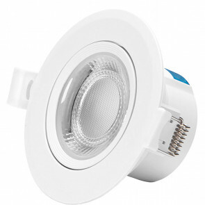 LED Spot - Inbouwspot - Aigi Lola - 5W - Natuurlijk Wit 4000K - Rond - Mat Wit - Aluminium
