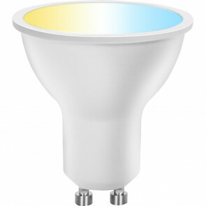 LED Spot - Smart LED - Aigi Lexus - 6W - GU10 Fitting - Slimme LED - Wifi LED + Bluetooth - Aanpasbare Kleur - Mat Wit - Kunststof