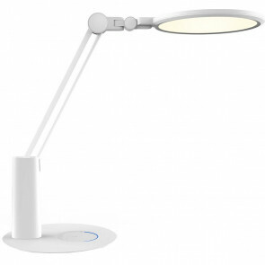 LED Tafellamp - Tafelverlichting - Aigi Dunno - 18W - Natuurlijk Wit 4000K - Dimbaar - Rond - Mat Wit - Kunststof
