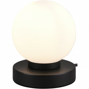 LED Tafellamp - Tafelverlichting - Trion Baldo - E14 Fitting - Rond - Mat Zwart - Aluminium