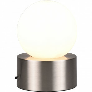 LED Tafellamp - Tafelverlichting - Trion Celda - E14 Fitting - Rond - Mat Nikkel - Aluminium