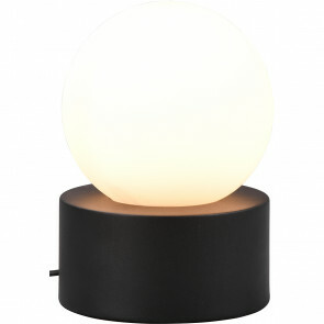 LED Tafellamp - Tafelverlichting - Trion Celda - E14 Fitting - Rond - Mat Zwart - Aluminium