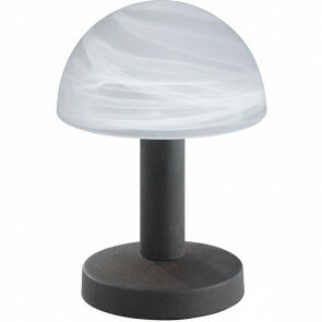 LED Tafellamp - Tafelverlichting - Trion Funki - E14 Fitting - Rond - Roestkleur - Aluminium