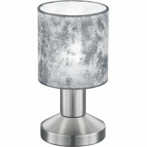 LED Tafellamp - Tafelverlichting - Trion Garno - E14 Fitting - Rond - Mat Zilver - Aluminium
