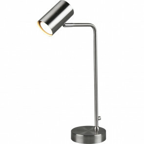 LED Tafellamp - Tafelverlichting - Trion Milona - GU10 Fitting - Rond - Mat Nikkel - Aluminium