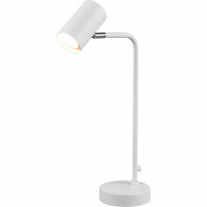 LED Tafellamp - Tafelverlichting - Trion Milona - GU10 Fitting - Rond - Mat Wit - Aluminium