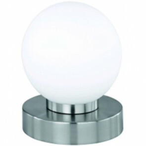 LED Tafellamp - Tafelverlichting - Trion Princo - E14 Fitting - Rond - Mat Nikkel - Aluminium