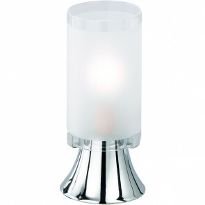 LED Tafellamp - Tafelverlichting - Trion Tringo - E14 Fitting - Rond - Mat Chroom - Aluminium 