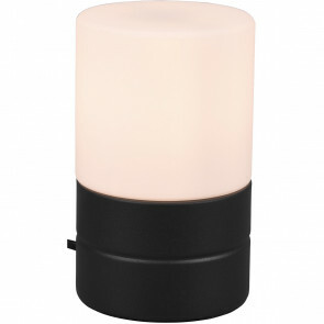 LED Tafellamp - Trion Ara - E14 Fitting - Dimbaar - Rond - Mat Zwart - Aluminium