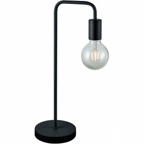 LED Bureaulamp - Trion Dolla - E27 Fitting - Rond - Mat Zwart - Aluminium