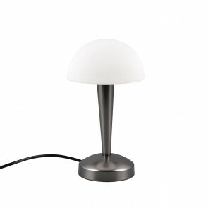 LED Tafellamp - Trion Candin - E14 Fitting - Warm Wit 3000K - Zwart/Chroom 1