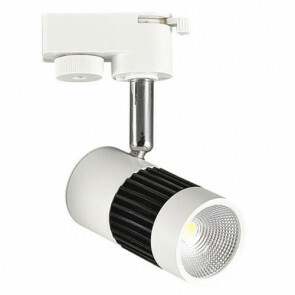 LED Track Spot / Railverlichting Richtbaar Rond Mat Zwart/Wit 8W 4200K Natuurlijk Wit Aluminium / Glas IP20