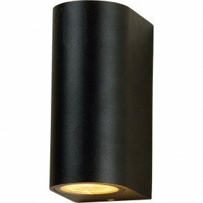 LED Tuinverlichting - Buitenlamp - Prixa Hoptron - Up en Down - GU10 Fitting - Rond - Mat Zwart - Aluminium - Philips - CorePro 827 36D - 3.5W - Warm Wit 2700K