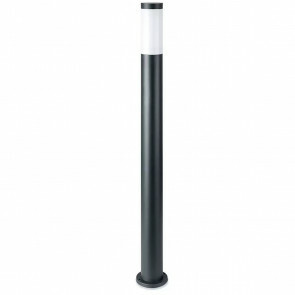 LED Tuinverlichting - Staande Buitenlamp - Viron Stobo - E27 Fitting - Rond - Mat Zwart - Aluminium - 110cm