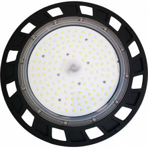 LED UFO High Bay - Aigi Uvomi - 100W - MEAN WELL Driver - Magazijnverlichting - Helder/Koud Wit 5700K - Waterdicht IP65 - Aluminium