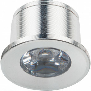 LED Veranda Spot Verlichting - 1W - Natuurlijk Wit 4000K - Inbouw - Dimbaar - Rond - Mat Zilver - Aluminium - Ø31mm