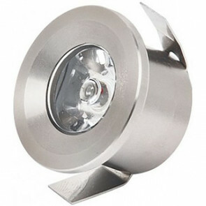 LED Veranda Spot Verlichting - Mony - Inbouw Rond 1W - Natuurlijk Wit 4200K - Mat Chroom Aluminium - Ø33mm