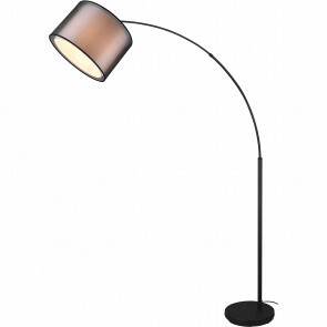 LED Vloerlamp - Vloerverlichting - Trion Bidon - E27 Fitting - 1-lichts - Rond - Mat Zwart - Aluminium - Tot 10W
