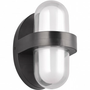 LED Wandlamp - Wandverlichting - Trion Meyra - 3.5W - 2 Lichtpunten - Warm Wit 3000K - Rond - Mat Zwart - Kunststof 1