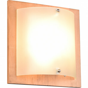 LED Wandlamp - Wandverlichting - Trion Palan - E27 Fitting - 1-lichts - Vierkant - Mat Bruin - Hout