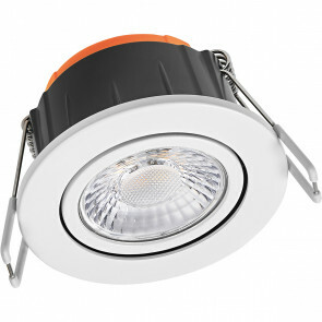 LEDVANCE - LED Spot - Inbouwspot - Combo Adjust - Aanpasbare Vermogen - Aanpasbare Lichtleur - Waterdicht IP65 - Kantelbaar - Wit - Aluminium - Rond