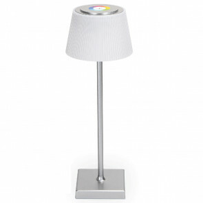 Tafellamp op Oplaadbare Batterijen - Draadloos Bureaulamp - Dimbaar - RGB+CCT - Touch Bediening - USB - Zilver