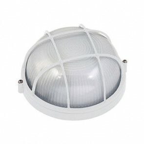 Tuinverlichting / Buitenverlichting / Buitenlamp / Wandlamp Rond Mat Wit 17x8cm Modern Aluminium/Glas E27 IP54