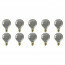 CALEX - LED Lamp 10 Pack - Globe - Filament G95 - E27 Fitting - Dimbaar - 4W - Warm Wit 2100K - Titanium