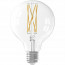 CALEX - LED Lamp 6 Pack - Filament G80 - E27 Fitting - Dimbaar - 4W - Warm Wit 2300K - Transparant Helder 2
