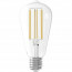 CALEX - LED Lamp - Filament ST64 - E27 Fitting - Dimbaar - 4W - Warm Wit 2300K - Transparant Helder