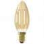 CALEX - LED Lamp - Kaarslamp Filament B35 - E14 Fitting - 2W - Warm Wit 2100K - Goud 2