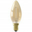 CALEX - LED Lamp - Kaarslamp Filament B35 - E14 Fitting - 2W - Warm Wit 2100K - Goud
