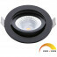 EcoDim - LED Spot - Inbouwspot - ED-10023 - 5W - Waterdicht IP54 - Dimbaar - Dim to Warm - Warm Wit 2000K-3000K - Mat Zwart - Aluminium - Rond - Kantelbaar 2