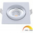 EcoDim - LED Spot - Inbouwspot - ED-10025 - 5W - Waterdicht IP54 - Dimbaar - Dim to Warm - Warm Wit 2000K-3000K - Mat Wit - Aluminium - Vierkant - Kantelbaar 2