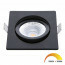 EcoDim - LED Spot - Inbouwspot - ED-10026 - 5W - Waterdicht IP54 - Dimbaar - Dim to Warm - Warm Wit 2000K-3000K - Mat Zwart - Aluminium - Vierkant - Kantelbaar 2