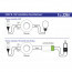 EcoDim - LED Vloerdimmer - ECO-DIM.09 - Fase Afsnijding RC - Enkel Knop - 0-50W - Rond - Mat Wit 5