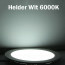 LED Spot / LED Downlight / LED Paneel Set BSE Slim Vierkant Opbouw 40W 6000K Helder/Koud Wit 500mm Spatwaterdicht 2