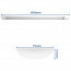 LED Balk - LED Batten - Titro - 18W - Natuurlijk Wit 4200K - Aluminium - 60cm Lijntekening