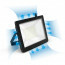 LED Bouwlamp 100 Watt met Sensor - LED Schijnwerper - Aigi Stado - Natuurlijk Wit 4000K - Waterdicht IP65 - Mat Zwart - Aluminium 2