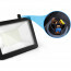 LED Bouwlamp 100 Watt met Sensor - LED Schijnwerper - Aigi Stado - Natuurlijk Wit 4000K - Waterdicht IP65 - Mat Zwart - Aluminium 5