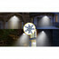 LED Bouwlamp met Sensor - Aigi Zuino - 20 Watt - Helder/Koud Wit 6500K - Waterdicht IP65 - Kantelbaar - Mat Grijs - Aluminium 7