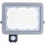 LED Bouwlamp met Sensor - Aigi Zuino - 50 Watt - Natuurlijk Wit 4000K - Waterdicht IP65 - Kantelbaar - Mat Grijs - Aluminium 2